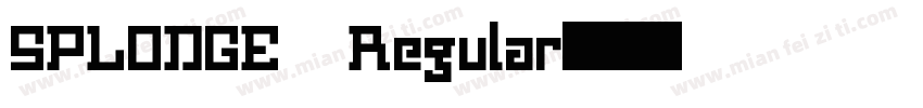 SPLODGE Regular字体转换